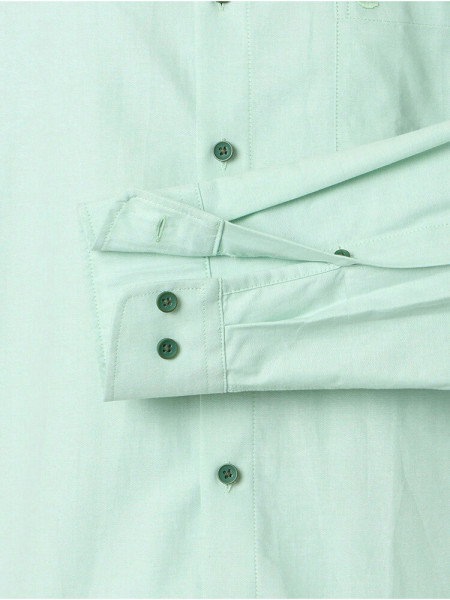 REDMOND Regular Fit Camisa Verde Button-Down Fein Oxford - Vista 2
