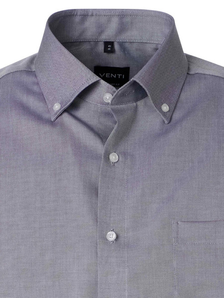 VENTI Comfort Fit Camisa Azul humo Button-Down Fein Oxford - Vista 1