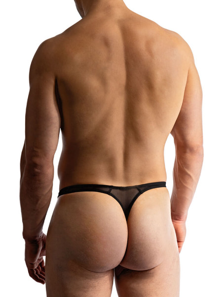 MANSTORE Regular Fit Negro Microfaser