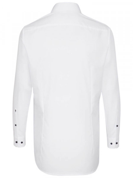 SEIDENSTICKER Slim Fit Camisa Blanco Business Kent Popeline