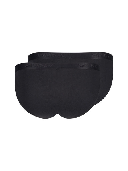 SKINY Regular Fit Negro Feinripp
