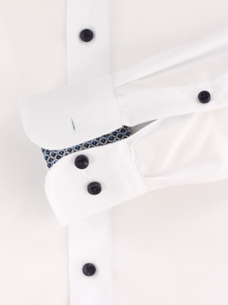 CASAMODA Comfort Fit Camisa Blanco Kent Popeline - Vista 2