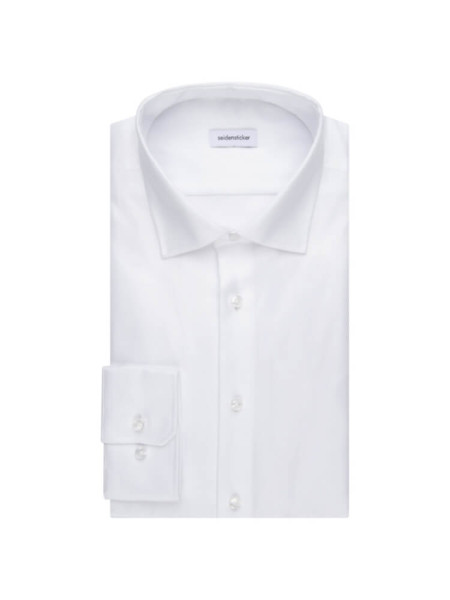 SEIDENSTICKER Slim Fit Camisa Blanco Business Kent Twill - Vista 2