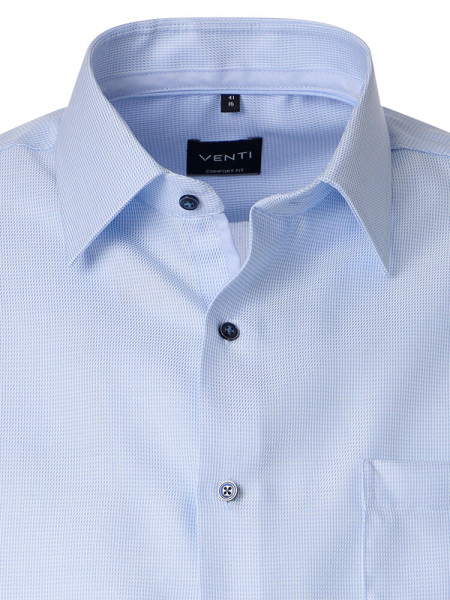 VENTI Comfort Fit Camisa Azul claro Kent Struktur - Vista 1