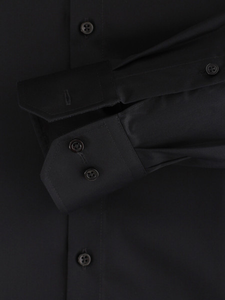 VENTI Regular Fit Camisa Negro Kent Twill - Vista 2