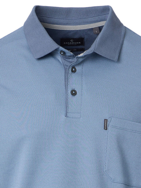 CASAMODA Polo Azul claro Piqué - Vista 1