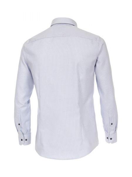 VENTI Regular Fit Camisa Azul claro Double-Button-Down Dobby