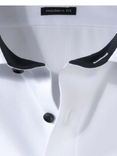 OLYMP Regular Fit Camisa Blanco Global Kent Struktur - Vista 1