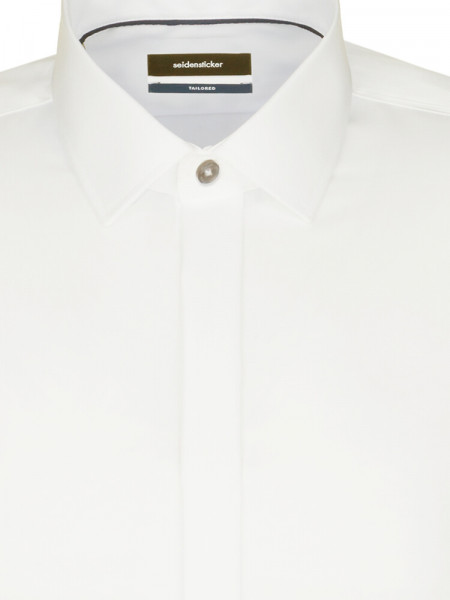 SEIDENSTICKER Tailored Fit Camisa Beige claro Business Kent Popeline - Vista 2