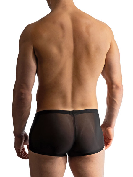 MANSTORE Regular Fit Negro Microfaser