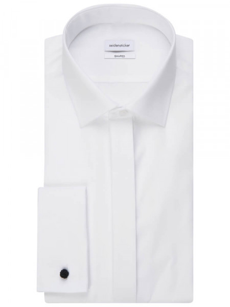 SEIDENSTICKER Tailored Fit Camisa Blanco Business Kent Popeline - Vista 4