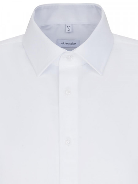 SEIDENSTICKER Tailored Fit Camisa Blanco Business Kent Popeline - Vista 2