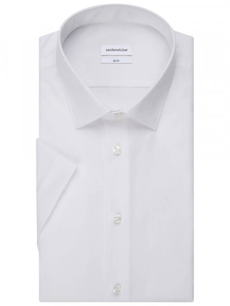 SEIDENSTICKER Slim Fit Camisa Blanco Business Kent Popeline - Vista 4