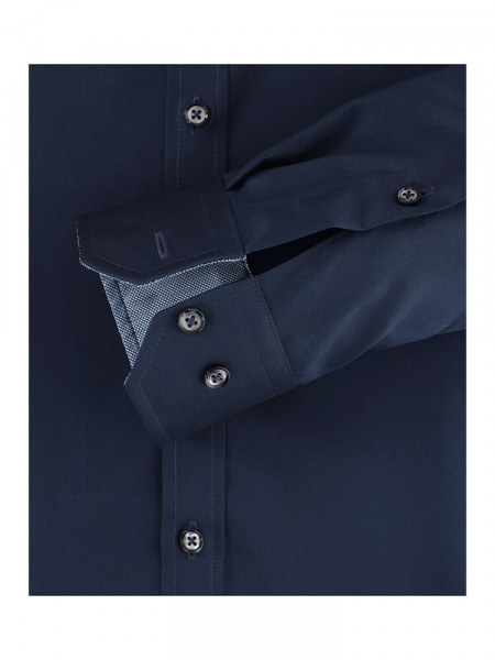 VENTI Slim Fit Camisa Marina Kent Twill - Vista 2