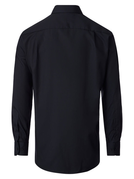 VENTI Regular Fit Camisa Negro Kent Twill