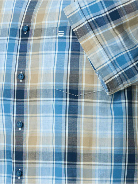 REDMOND Comfort Fit Camisa Azul claro Button-Down Hyperflex Dobby - Vista 2