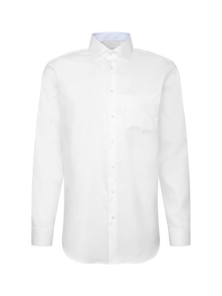 SEIDENSTICKER Regular Fit Camisa Blanco New Kent Struktur