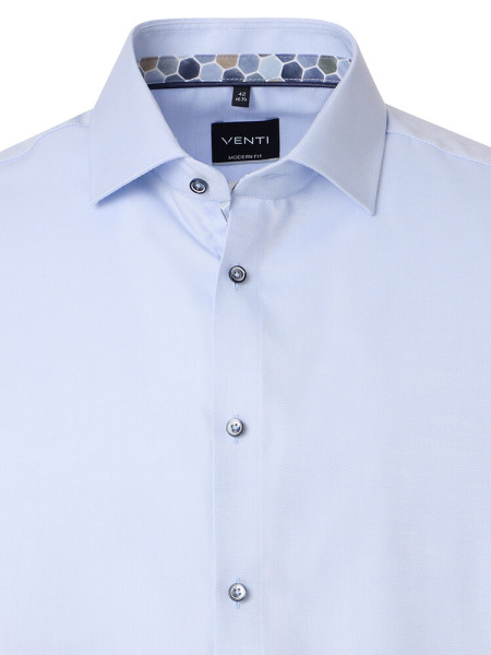 VENTI Regular Fit Camisa Azul claro Kent Popeline - Vista 1