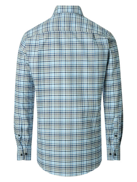 REDMOND Comfort Fit Camisa Azul claro Button-Down Fein Oxford