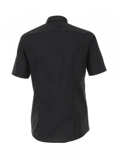 VENTI Regular Fit Camisa Negro Kent Popeline