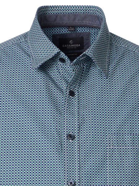 CASAMODA Comfort Fit Camisa Verde Kent Easy Care  - Vista 1