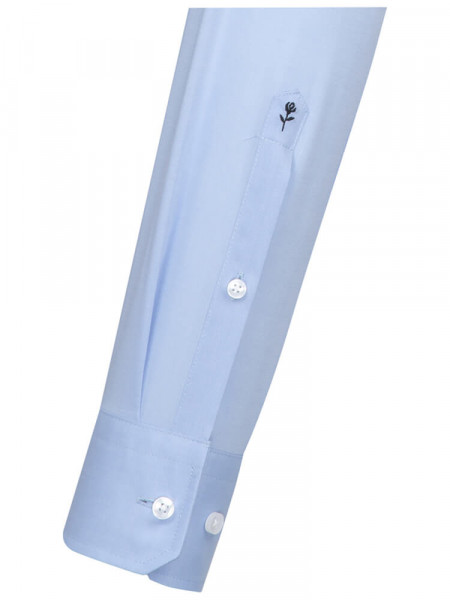 SEIDENSTICKER Regular Fit Camisa Azul claro Business Kent Fil à Fil - Vista 1