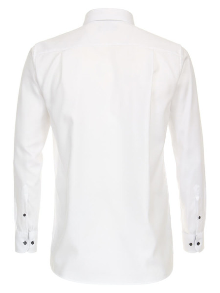 CASAMODA Comfort Fit Camisa Blanco Button-Down Struktur
