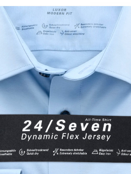 OLYMP Regular Fit Camisa Azul claro New Kent Jersey - Vista 1