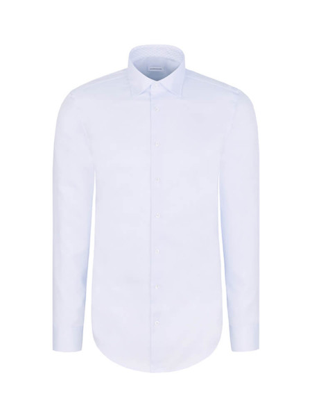 SEIDENSTICKER Slim Fit Camisa Azul claro New Kent Struktur