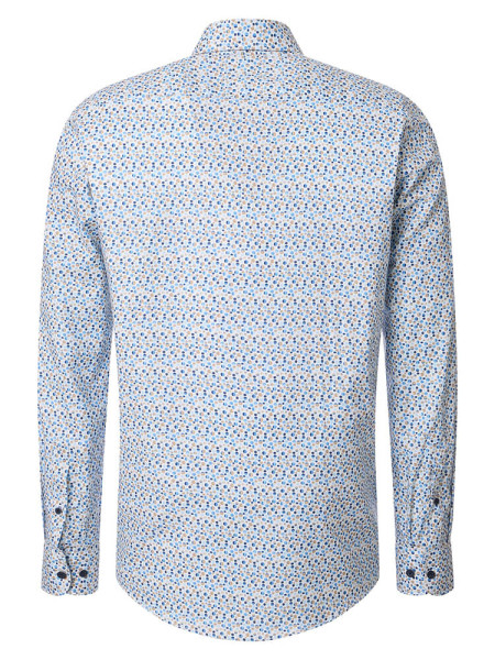 CASAMODA Comfort Fit Camisa Marrón Button-Down Easy Care