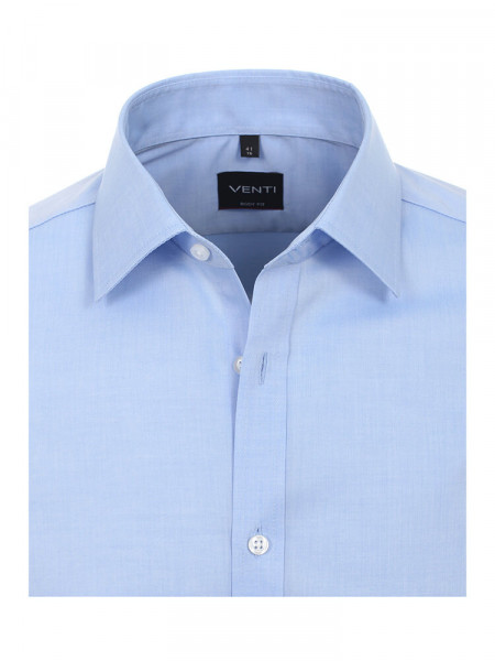 VENTI Slim Fit Camisa Azul claro Kent Popeline - Vista 1