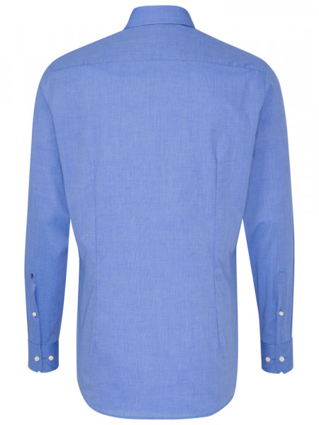 SEIDENSTICKER Tailored Fit Camisa Azul medio Business Kent Fil à Fil