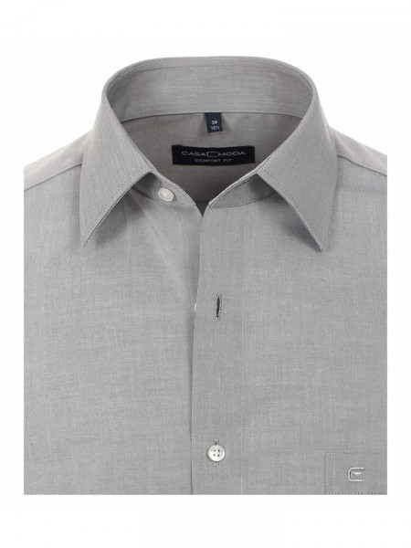 CASAMODA Comfort Fit Camisa Gris claro Kent Popeline - Vista 1