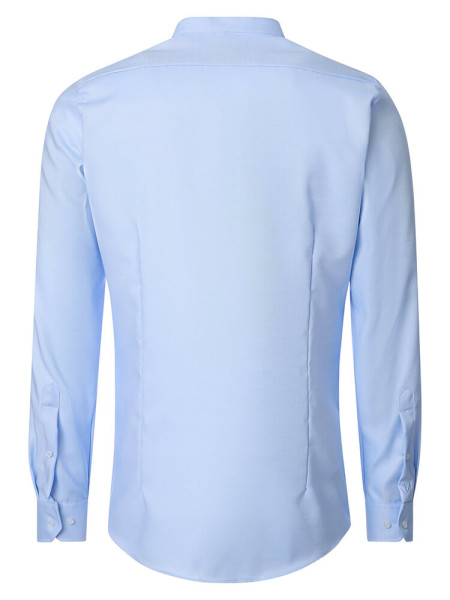 VENTI Slim Fit Camisa Azul claro Stehkragen Struktur