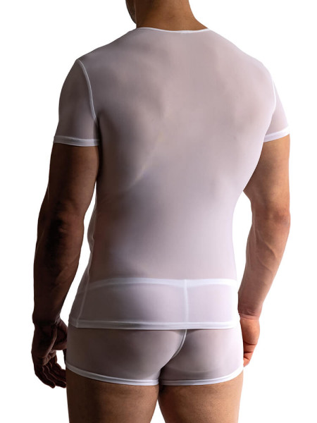 MANSTORE Regular Fit Blanco Microfaser
