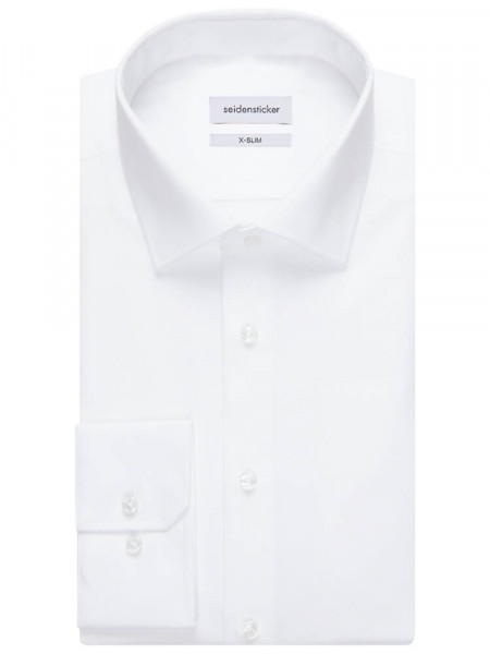 SEIDENSTICKER Extra Slim Fit Camisa Blanco Business Kent Popeline - Vista 4