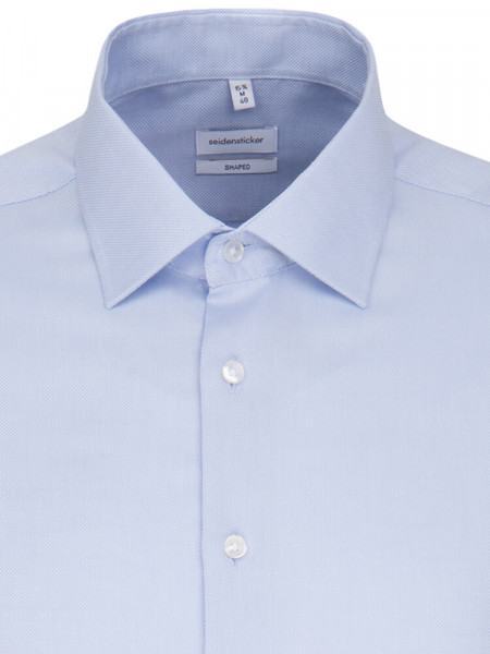 SEIDENSTICKER Tailored Fit Camisa Azul claro Business Kent Struktur - Vista 2