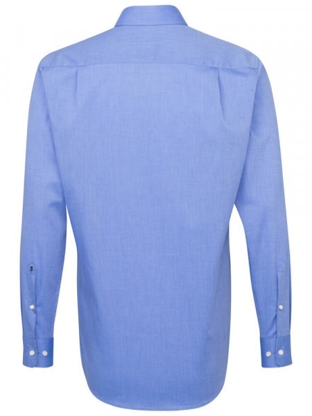 SEIDENSTICKER Regular Fit Camisa Azul medio Business Kent Fil à Fil
