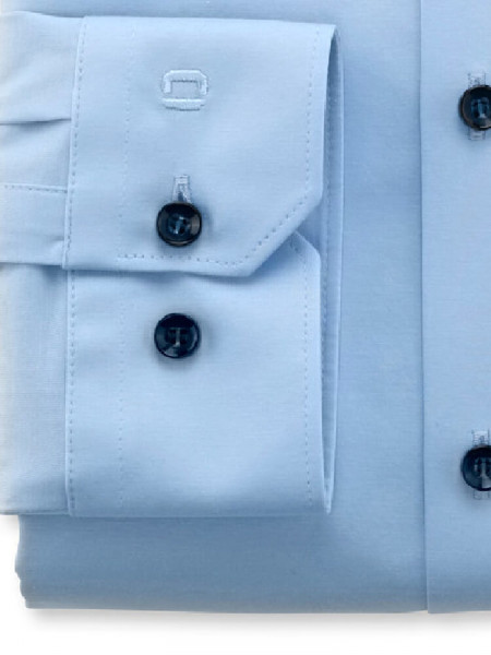 OLYMP Extra Slim Fit Camisa Azul claro Urban Kent Jersey - Vista 1
