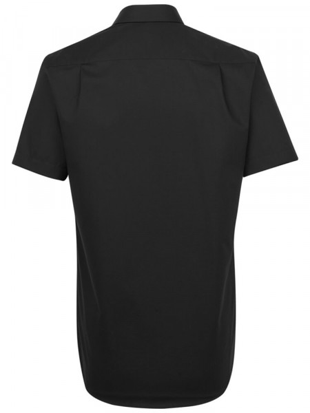 SEIDENSTICKER Regular Fit Camisa Negro Business Kent Popeline