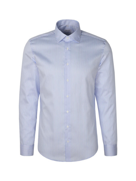 SEIDENSTICKER Slim Fit Camisa Azul claro New Kent Satin
