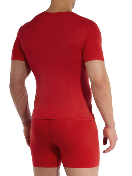 OLAF BENZ Regular Fit Rojo Microfaser