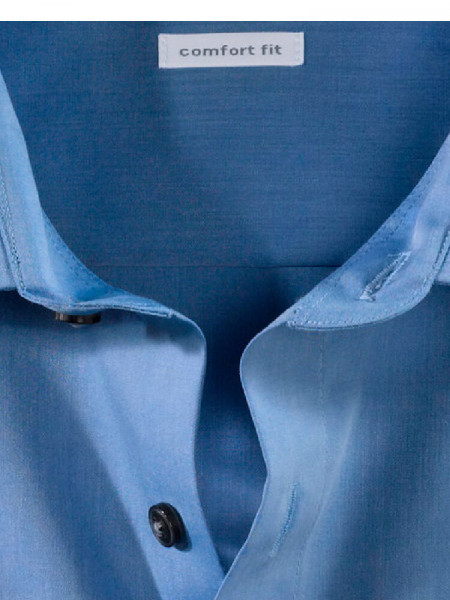 OLYMP Comfort Fit Camisa Azul medio New Kent Chambray - Vista 1