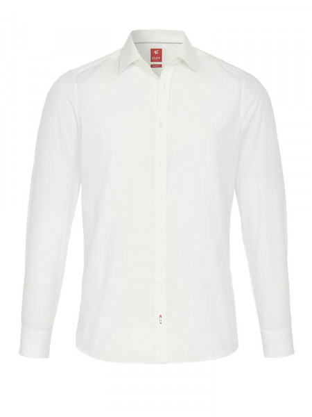 PURE Slim Fit Camisa Beige claro Kent Popeline - Vista 1