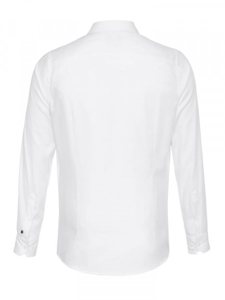 PURE Regular Fit Camisa Blanco Haifisch Popeline