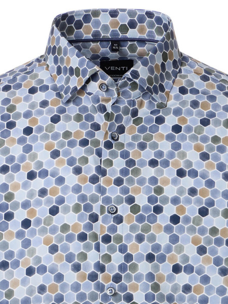 VENTI Regular Fit Camisa Azul claro Kent Popeline - Vista 1