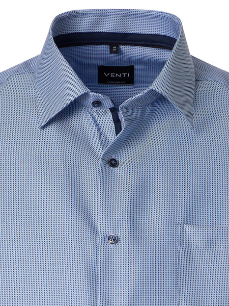 VENTI Comfort Fit Camisa Azul medio Kent Struktur - Vista 1