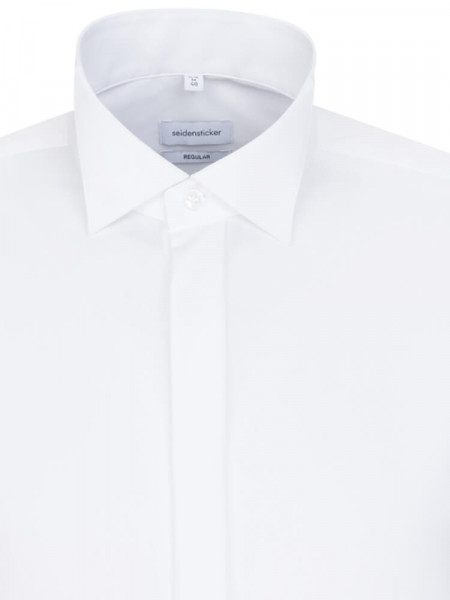 SEIDENSTICKER Regular Fit Camisa Blanco Kläppchen Popeline - Vista 2