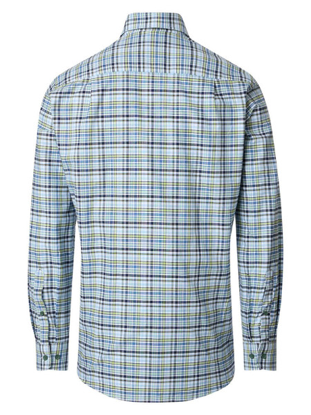 REDMOND Comfort Fit Camisa Verde Button-Down Fein Oxford