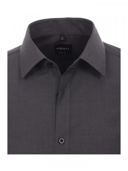 VENTI Slim Fit Camisa Antracita Kent Popeline - Vista 1